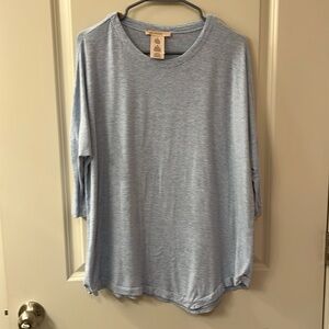 Philosophy Oversized 3/4 Sleeve Tee Sz M